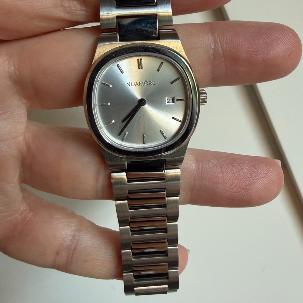 Silver Stainless Steel Men's Watch - Silver Dial